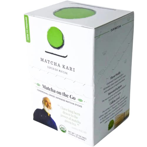 Té matcha kit mini con 24 sticks y lata ceremonial miniatura 4