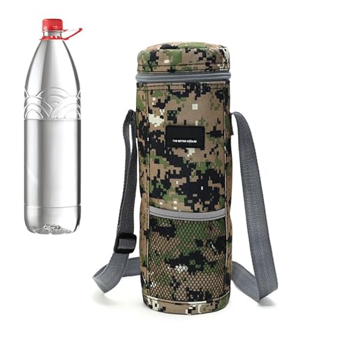 Bolsa enfriadora de vino, portátil, aislada, con asa, plegable, bolsa de transporte de licor, bolsa de camping gruesa para fiestas, playa, viajes, camouflage, Refer to description, Unisex