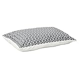 MidWest Homes for Pets Quiet Time Teflon Gray Pillow Dog Bed 48x36, 36 x 48, Large Dog Breed, Gray Geometric Pattern