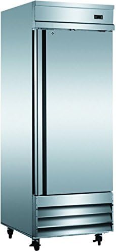 29" Upright Stainless Steel Single 1 Door Commercial Freezer, 23 Cubic Feet, for Restaurant