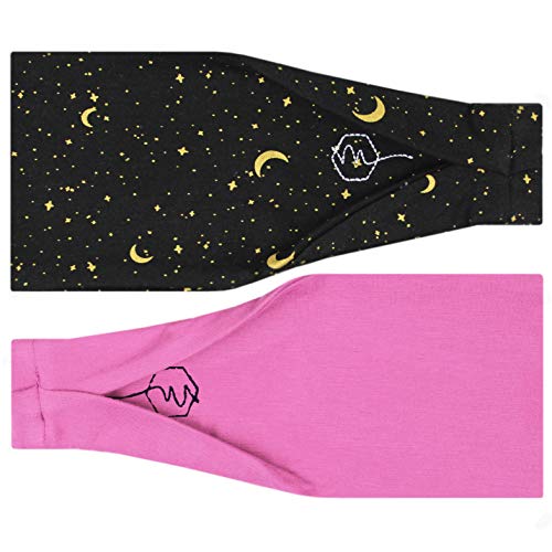 Image of Maven Thread Wide Workout Headbands for Women - Non-Slip Sweatbands for Gym, Running & Yoga