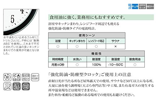 Citizen Atomic Wall Clock Analog Nemuri-Na M691 °F [Indoor] Tempered Splashproof Dustproof Model Kitchen Silver Citizen 4My691 – N19  #TOP2