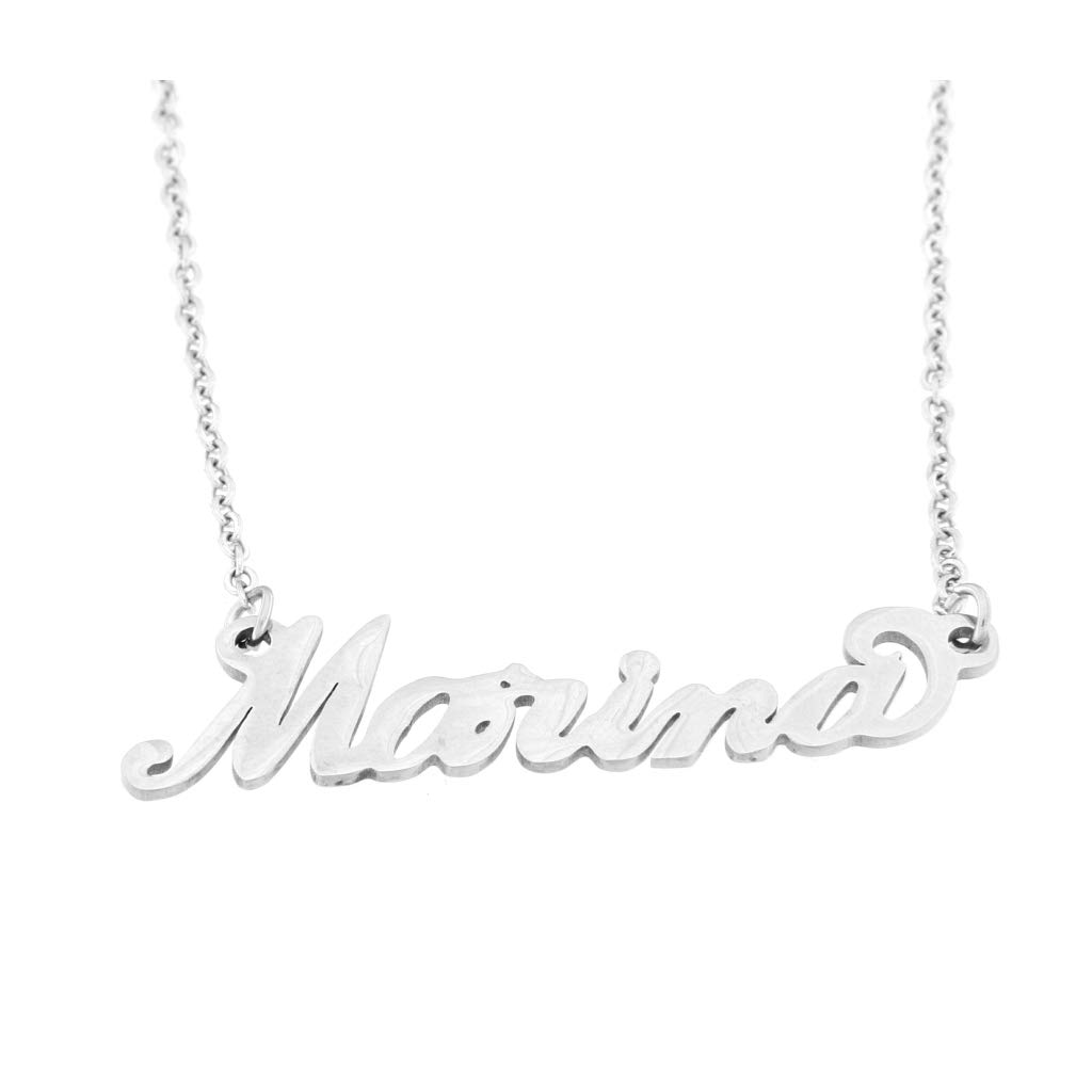 Flowers Collana Vari Nomi in Acciaio lucidissimo. Girocollo Collana con Nome Donna per Essere Sempre al Top. Scegli Il Tuo per Un Ottima Idea Regalo