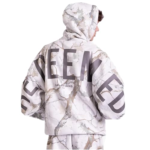 Gods Love Overcomes Christian Hoodie | Faith-Based Oversized Christian Sweatshirt | Redeemed | Light Camo