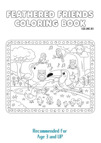 Feathered Friends coloring book