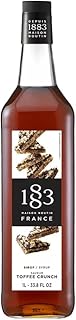 1883 MAISON ROUTIN FRANCE, Toffee Crunch Syrup, Glass Bottle, 1 Liter, Made in France
