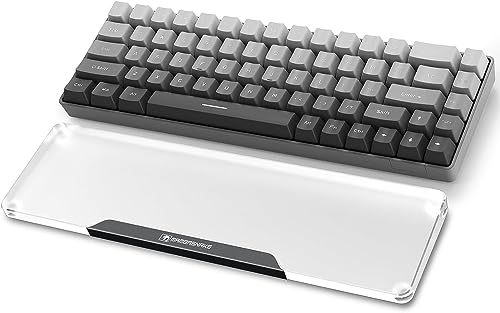 Image of Acrylic Keyboard Wrist Rest-Black 68Key Ergonomic Palm Rest for Computer Keyboard