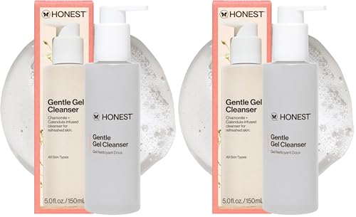 Honest Beauty Gentle Gel Daily Face Cleanser, 5oz (Pack of 2)
