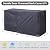 RICHIE Waterproof Firewood Racks Covers, 8FT Logs Wood Storage Outdoor Holder Cover, Heavy Duty 600D Fabric with PVC Coating, Grey