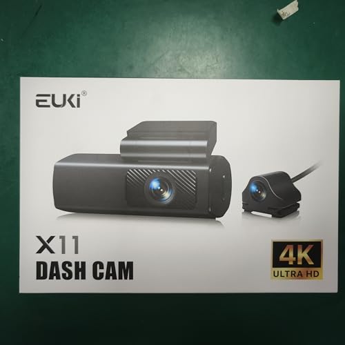 EUKI 4K Dash Cam Front and Rear with WiFi, Dual Dashcam, Car Camera with Parking Monitor, Night Vision, WDR, G-Sensor, Loop Recording, App Control,24 hour Parking Mode, 64GB SD Card Included - Image 9