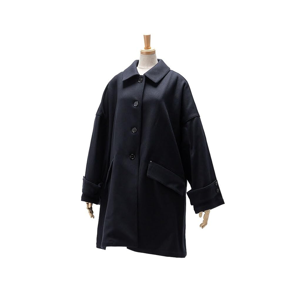 【美品】 MACKINTOSH バージンウールコート　ネイビー　ステンカラー比翼 Mackintosh MACKINTOSH【マッキントッシュ】ステンカラーコート