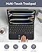 AUSDOM for iPad Pro 11 Inch Case with Keyboard (M5/M4, 2025/2024), Keyboard Case for iPad Pro 11 inch(M4) with Easy-Set Floating Magnetic Stand, Multi-Colors Backlight and Multi-Touch Trackpad