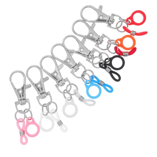 Abaodam 7 Llaveros Porta Bolígrafos de Silicona Clip Extra Fuerte, Soporte Portátil para Bolígrafo Llavero, Diseño Compacto y Funcional para Oficina, Estudiantes y Personal Sanitario