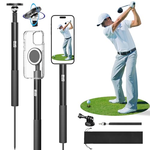 Golf Monopod & Swing Phone Holder, 46" Aluminum Selfie Stick