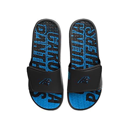 FOCO Carolina Panthers NFL Mens Gradient Wordmark Gel Slide - M2