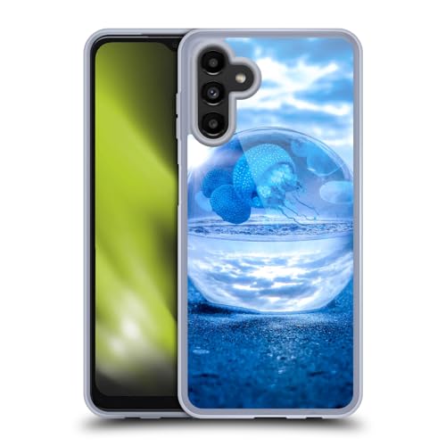 Carcasa flexible antiarañazos con medusa azul para móvil Samsung Galaxy A13 5G de 2021