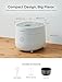 CUCKOO Micom Rice Cooker 3-Cup Uncooked / 6-Cup Cooked with Nonstick Inner Pot, Small Rice Maker with 8 Menu Options, Fuzzy Logic Technology, Auto Clean, Quick Rice Mode, White (CR-0375FW)