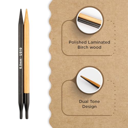 Image of Knitter's Pride Day & Nite Normal Interchangeable Circular Needles 5 inch inch (13cm) - US Size 10 (6mm)