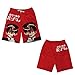 Produktbild JIATONGL WC-gebundene Hanako-kun Serie/Two Brothers Red Pattern/Anime-Strand-Hosen/Casual Ferien Hosen/Haus Komfort und Weichheit/Strand Sonnenbaden/Geeignet for Erwachsene, Kinder und Ani