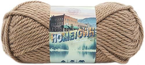 Lion Brand Yarn Hometown Yarn, Bulky Yarn, Yarn for Knitting and Crocheting, 1-Pack, Hoboken Honey