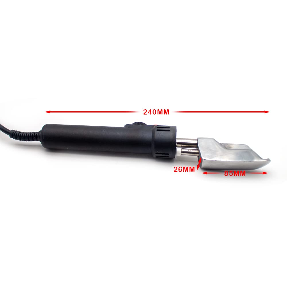 Toplionace Mini Fer électrique à Température Réglable 220V, Mini Fer électrique 150W 50-350℃ pour SAC à Vêtements en Cuir Chaussures en Cuir élimination Des Rides Du Fer 85x26mm
