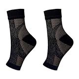 FussgelenkstüTze 1 Paar mit Kupfer angereicherte Kompressionsstrümpfe, Knöchelstütze,...