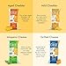 Just the Cheese Bars, Low Carb Snack - Baked Keto Snack, High Protein, Gluten Free, Low Carb Cheese Crisps - Grilled Cheese, 0.8 Ounces (Pack of 12)