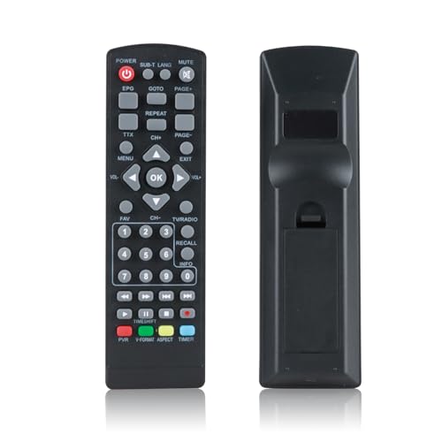 Romicta Mando a Distancia para Decodificador TDT – Compatible con Romicta, Raypow, LALALUYE, Yingtop JN-821T2, T-265,No Compatible con Otras Marcas de receptores TDT.