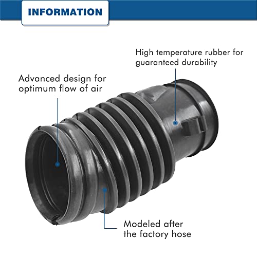 Air Intake Hose Compatible With Acura Tl Base Type-S 2007 2008 - Intake Filter Tube Replaces # 17228-Rda-A00 - Air Intake Duct Tube Boot #TOP4