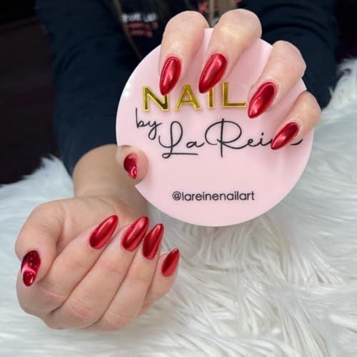 Bandeja personalizada para fotos de uñas acrílica rosa miniatura 2