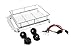 Racers Edge 3417S 1/10 Scaler Metal Mesh Roof Rack, Round Lights- Silver