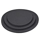 MECCANIXITY Plant Coasters 8 10 12 Inch Reversible Absorbent Waterproof Round Felt Pad Mat, Black 9in1 Set
