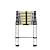 Telescoping Ladder,10.5 FT Stainless Steel, Heavy Durty Extension Ladder 350lbs Max Capacity, Multi-Purpose Collapsible Ladder for Outdoor Work