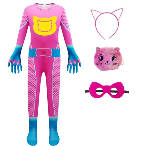 Disfraz completo con cierre para niñas Superheros miniatura 1