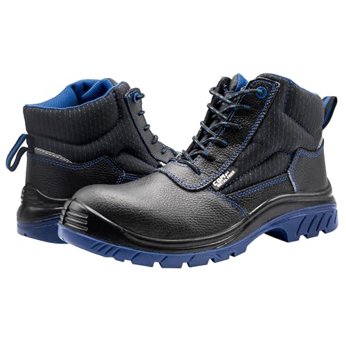 Bellota 7230740S3   Botas de Seguridad de Hombre y Mujer (Talla 40) de Piel Hidrofugada, Acolchada y Horma Extra Ancha