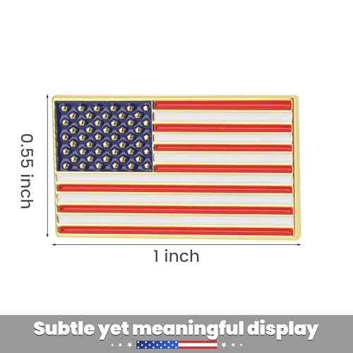 Exquisite American Flag Lapel Pin 10 PACK -The Stars and Stripes Flag Pins, Solid Metal US Flag Lapel Pin for Memorial Day, Flag Day, Independence Day, Veterans Day4