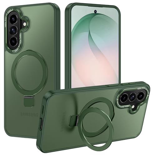 Funda Samsung Galaxy A57 5G Casehas verde con soporte magnético invisible y anticaída