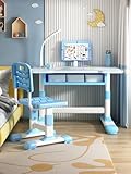 Cet ensemble de bureau enfant avec rangement est parfait pour les enfants de 3 à 18 ans. Le bureau enfant 6-8 ans bénéficie d'une structure métallique stable et d'une chaise ergonomique pour une posture optimale. Le tiroir spacieux permet de ranger les fournitures scolaires et garde l'espace de travail propre et organisé.