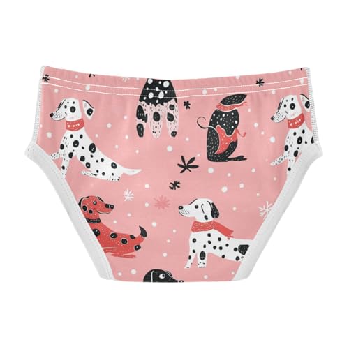 Wusikd Cute Dalmatians Boys' Underwear Cotton Dachshunds Boys Briefs Soft Toddler Underwear 2T2