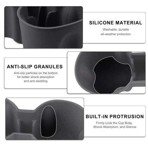 Portavasos para Tesla Model Y 2025-2026 en silicona miniatura 4