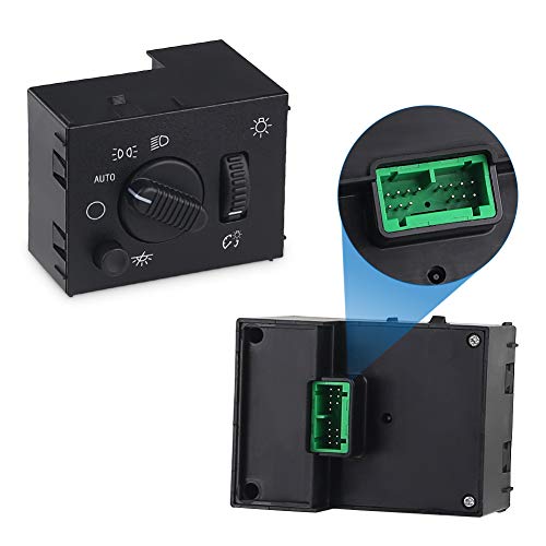 Wmphe Compatible With Headlight Switch Chevy Silverado Gmc Sierra 2003-2007 Suburban Avalanche Yukon Tahoe Cadillac Escalade Headlamp Dimmer Switch Replace Oe # 19381535 D1595G 15194803 #TOP1