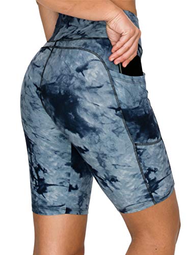 Image of ALWAYS Women's High Waist Bike Shorts - Athletic Workout Tummy Control Stretch Running Yoga Pants