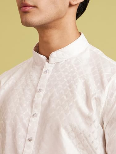 Image of DIWAS BY MANYAVAR Men's Art Silk Textured Kurta (1pc)
