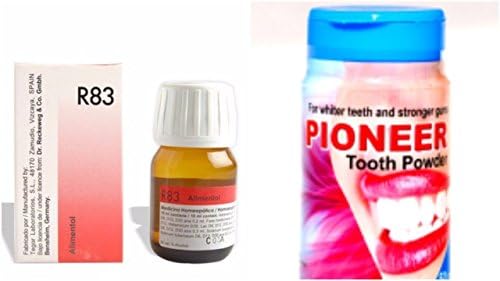 Bhargava Dr Reckeweg Germany R83 Food- Allergy Drops 22ML Pack of 2 with Free Pioneer Tooth Powder