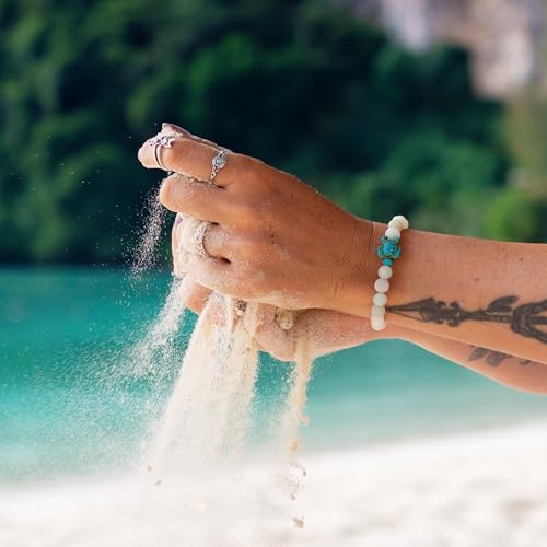 KoaKoa Sea Turtle Tracking Bracelet White Sand, helps save sea turtles, one size fits most Men and Women4