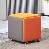Solution peu encombrante : combine quatre bancs en un seul banc carré pour une organisation efficace et une vie sans encombrement.