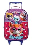 MALA ESCOLAR G C/RODINHAS - SUPER GATINHOS - EASY - 49332 Dermiwil
