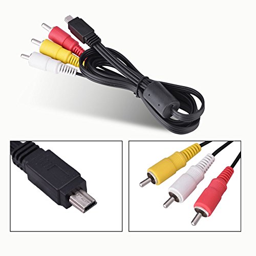 Cable Mini USB a 3 RCA que soluciona la conexión de cámaras IXUS sin puerto HDMI 5