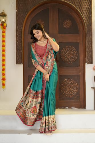 Navshanya Silk satin silk saree – image 3