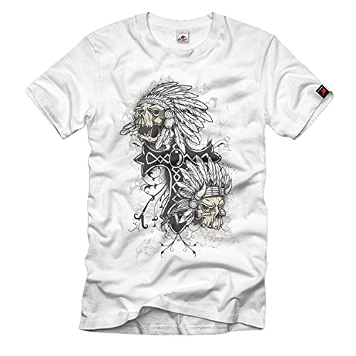Bijou de tête de mort Indian Spirit 37695 blanc aux finitions premium